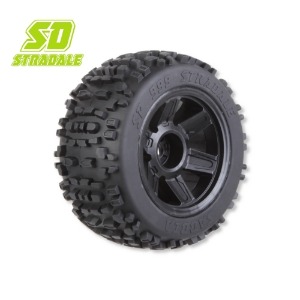 [매장입고][SP 999] STRADALE - 3.8&quot; Sabbia Tire 17mm 1/2&quot; Offset MT Wheel(2pcs)/본딩완료