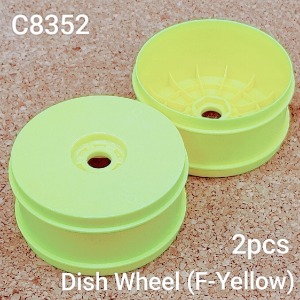 [C8352] 1:8 Buggy dish wheel(2) Yellow