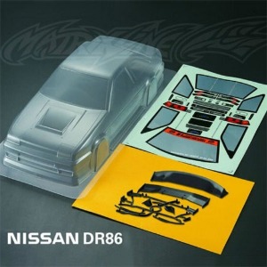 [#PC201202] 1/10 Nissan DR86 Drift Body Set (Clear｜미도색)