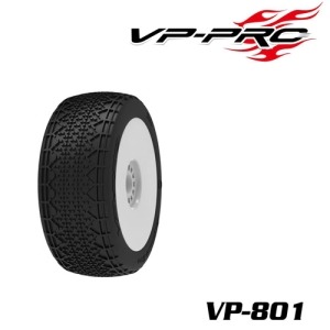 [VP-801U-MC-RW](1:8 버기 타이어+휠)경기용 VP-801U Impulse Evo MC RW Rubber Tyre 한봉지 2개포함