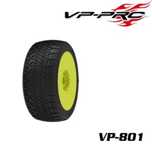 [VP-801U-MC-RY](1:8 버기 타이어+휠)경기용 VP-801U Impulse Evo MC RY Rubber Tyre 한봉지 2개포함