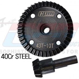 [#MAK1043TSN-BK] 40Cr Steel Front/Rear Diff Bevel Gear 43T &amp; Pinion Gear 10T (for Kraton 6S, Outcast 6S, Notorious 6S, Talion 6S) (아르마 #AR310497, AR311054 옵션)