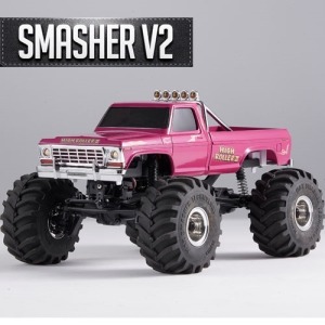 [][FMS12402RTRRDV2]FMS 1:24 FCX24 Smasher V2 Monster Truck RTR Red ** 고속저속 변경가능한 소형차량