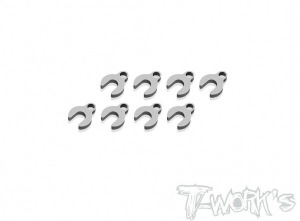 [TA-152-1]Stainless Steel 3mm C Type Suspension Spacer 1mm ( 8pcs. )