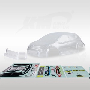 [E8406]C3 Clear Body With Abu Sticker (Km WRC C3 ) 아부다비 바디