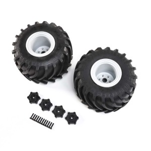 [LOS43034]Mounted Monster Truck Tires, Left/Right: LMT