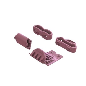 [ARA320783] Lower Skid And Bumper Mount Set, Pink
