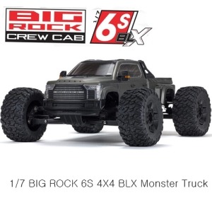 [ARA7612T1]1/7 BIG ROCK 6S 4X4 BLX Monster Truck RTR, Gunmetal