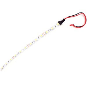 [#BM0265] Flexible 12 LED Strip Tape Light w/JST Connector (12V WHITE LED 20cm + 양면테입｜선길이 10cm)