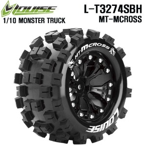 [L-T3274SBH] MT-MCROSS 2.8인치 Truck Tire Soft / Black 1/2 Offset Rim / Mounted (반대분, 본딩완료)