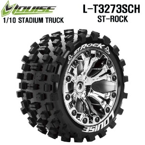 [매장입고][L-T3273SCH] ST-ROCK 2.8인치 Truck Tire Soft / CHROME 1/2 Offset Rim / Mounted (반대분, 본딩완료)