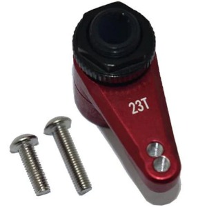 [#RBX023TSH-R] Aluminum 7075 23T Servo Horn w/Built-in Spring (2 Positioning Holes) for RBX10 RYFT (액시얼 #AXI231026 옵션)
