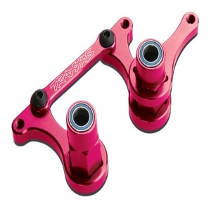 [AX3743P] Steering bellcranks,drag link pink-anodized 6061-T6 aluminum/5x8mm ball bearings-4