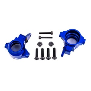 [AX9635X] Steering blocks 6061-T6 aluminum (blue-anodized), left &amp; right