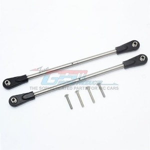 [#UDR014S-OC-BEBK] Stainless Steel Adjustable Rear Upper Chassis Link Tie Rods (for Traxxas UDR)
