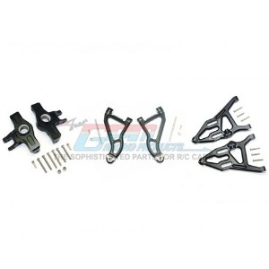 [#UDR2154A55-BK] Aluminum Front Upper&amp;Lower Arms+Knuckle Arms Set (for Traxxas UDR)
