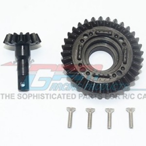 [#UDR1200SF-BK] Harden Steel #45 Front Differential Ring Gear &amp; Pinion Gear (for Traxxas UDR)