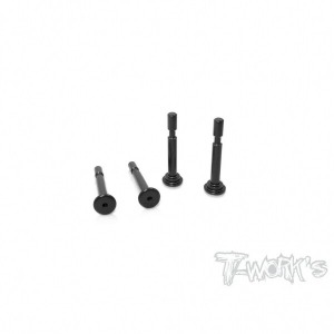 [TO-198-MBX8]7075-T6 Hard Coated Lower Shock Mount Pins ( For Mugen MBX8 / MBX8 ECO/Mugen MBX8R) 4pcs. (#TO-198-MBX8)