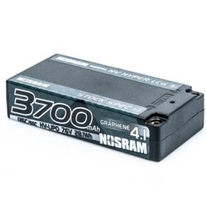 [999743]NOSRAM HV Hyper LCG Stock Spec Shorty GRAPHENE-4.1 3700mAh Hardcase Battery - 7.6V LiPo - 135C/65C