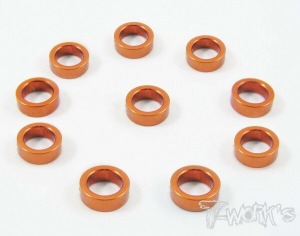 [TA-016O]Aluminum 4x6x2.0mm Shim 10pcs ( Orange )