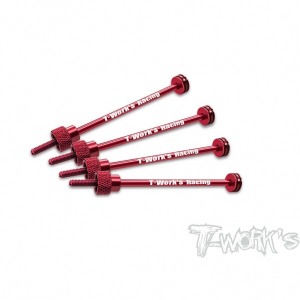 [TE-107R]1/10 Touring Car and 2WD Buggy Tire Holder 100mm 4pcs. ( Red )