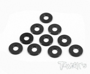 [TA-053BK]Aluminum Shim 3X7.8X0.75mm ( Black ) 10pcs.