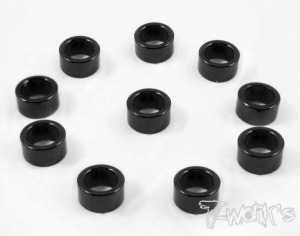 [TA-017BK]Aluminum 4x6x3.0mm Shim 10pcs ( Black )