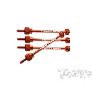 [TE-107O]1/10 Touring Car and 2WD Buggy Tire Holder 100mm 4pcs. ( Orange )