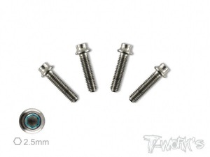 [TSS-3514H]3.5x14mm 64 Titanium Hex. Socket Head Screw 4pcs.