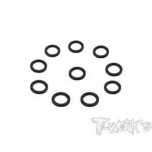 [TA-043BK]Aluminum 5mm Bore Washer 0.75mm ( Black ) 10pcs.