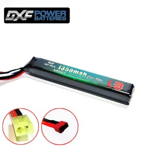 [행사]DXF 배터리 소프트 리튬11.1v 1350mah 25c-50c(3S)  (에어소프트 타입)