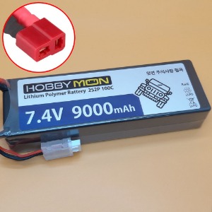 [BM0323-DEANS] (하드케이스) 7.4V 9000mAh 2S 100C Hard Case LiPo Battery w/DEANS Connector (크기 139 x 47 x 25.5mm)