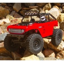 [AXI90081T1]AXIAL 1/24 SCX24 Deadbolt 4WD Rock Crawler Brushed RTR, Red