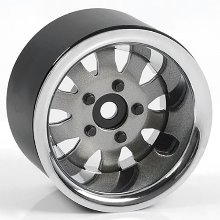 [#Z-W0327] 1.9&quot; 5 Lug Steel Wheels w/Beauty Ring (Silver)