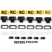 [#Z-E0132] KC HiLiTES Rectangle Lights with Covers