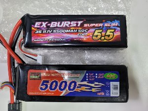 EX-BURST 3셀5500ma 50c super slim 딘스