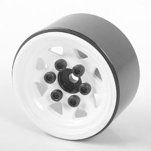 [매장입고][#Z-W0111] [4개 한대분] Stamped Steel 1.0'' Stock Beadlock Wheels (White)