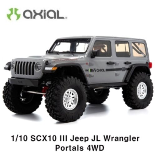 [AXI03007](지프 JL 랭글러-조립완료버전) SCX10III Jeep JLU Wrangler w/Portals,Gray:1/10 RTR