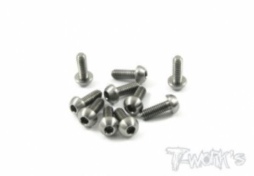 [TSS-308B]3x8mm Titanium Hex. Socket Button Head Screw