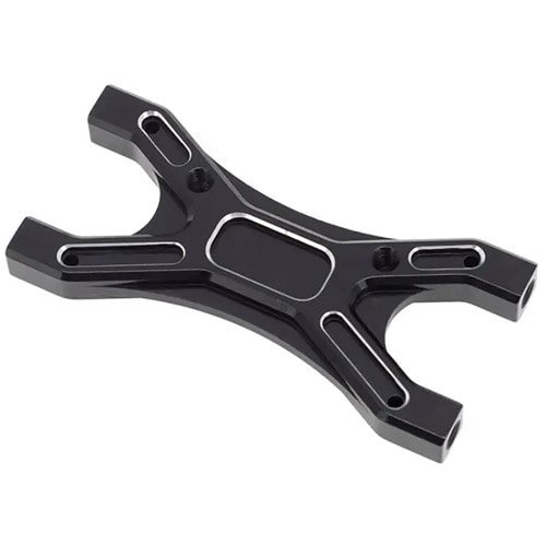 [#C31245BLACK] Alloy Rear Wing Mount Brace for Arrma 1/7 Limitless All-Road Speed Bash