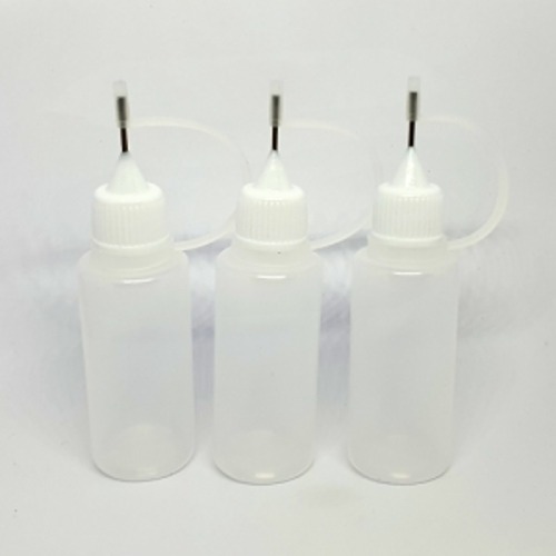 [103291]Steel Needle Oil Bottle 20ml, White (3 pcs)