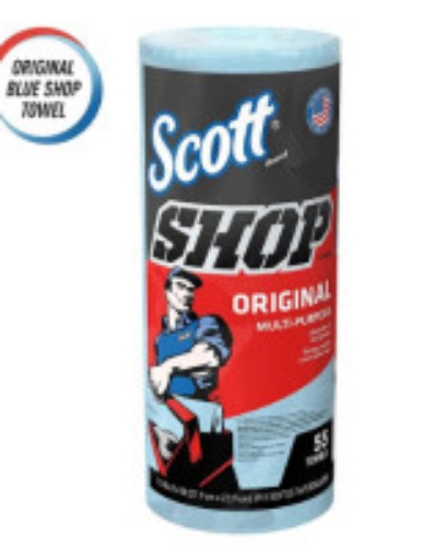 [매장입고]Scott shop 타월 오리지널 블루, 55장 / Scott Shop Towels Original (75130) Blue Shop Towels 1 Roll