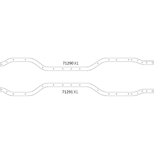 [#97401060] EMO-X Cross Beam Chassis Rail (Left &amp; Right) (설명서 품번 #71290, 71291)