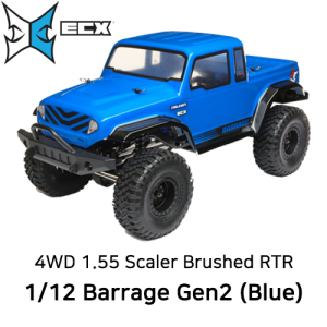 1/12 Barrage Gen2 1.55 4WD Scaler Brushed RTR: Blue
