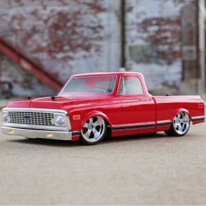 1/10 1972 Chevy C10 Pickup Trk V-100S,4WD Brushed RTR, Red