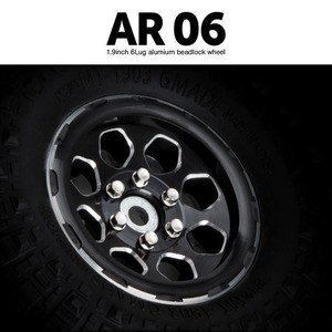 AR06 1.9인치 6LUG 알루미늄 비드락휠