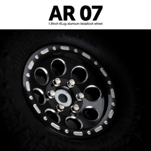 AR07 1.9인치 6LUG 알루미늄 비드락휠