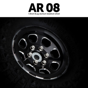 AR08 1.9인치 6LUG 알루미늄 비드락휠