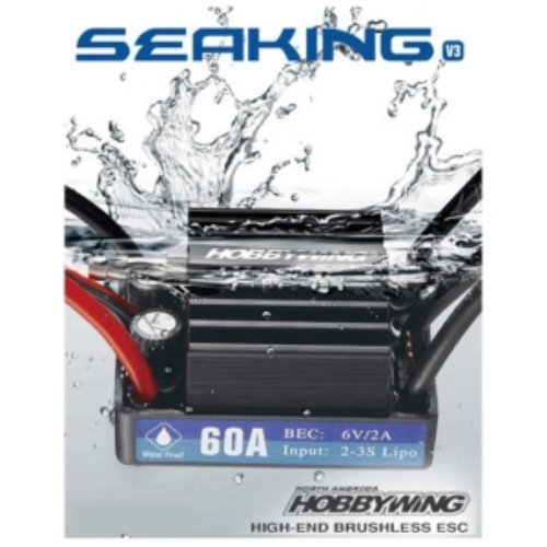 [30302200]하비윙:Seaking 60A V3 ESC(보트용 브러쉬리스 변속기)