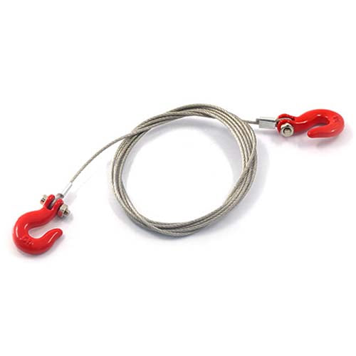 [#YA-0373] [미니어처: 후크/와이어] 1/10 RC Rock Crawler Accessories Steel Wire Rope with Hook